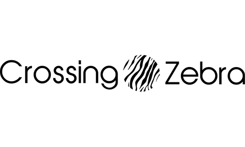 Crossing Zebra logo zwart